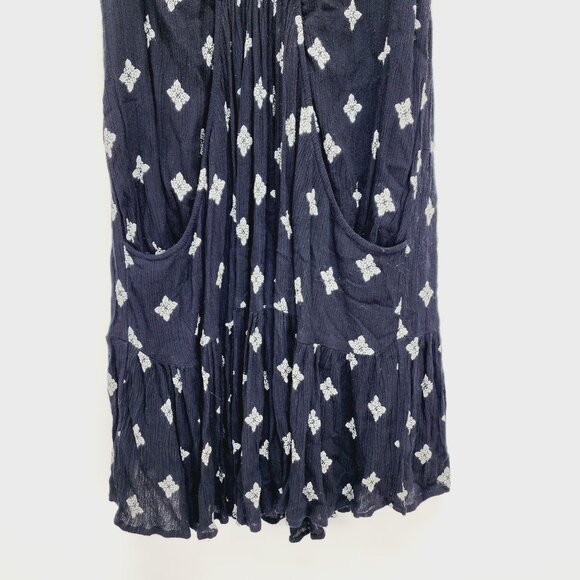 Free People Dress Womens Sleeveless Black & White Print Rayon Blend Size S - Picture 7 of 13